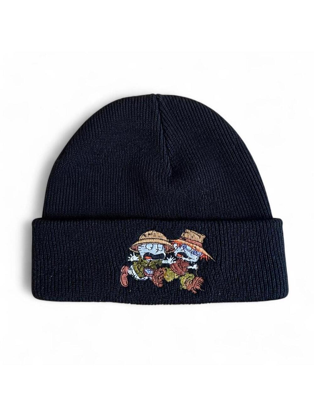 Vintage 90s Rugrats Go Wild Safari Nickelodeon Movie Chuckie Tommy Black Beanie